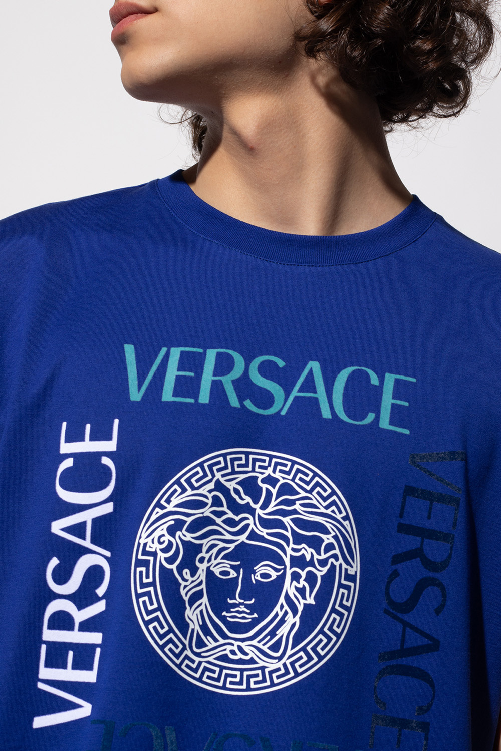 Blue versace 2025 t shirt